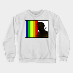 Galaxy Hunk Gay Pride Crewneck Sweatshirt